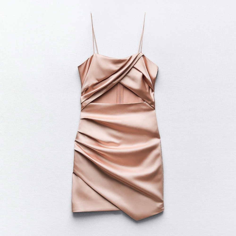 Zara satin mini dress